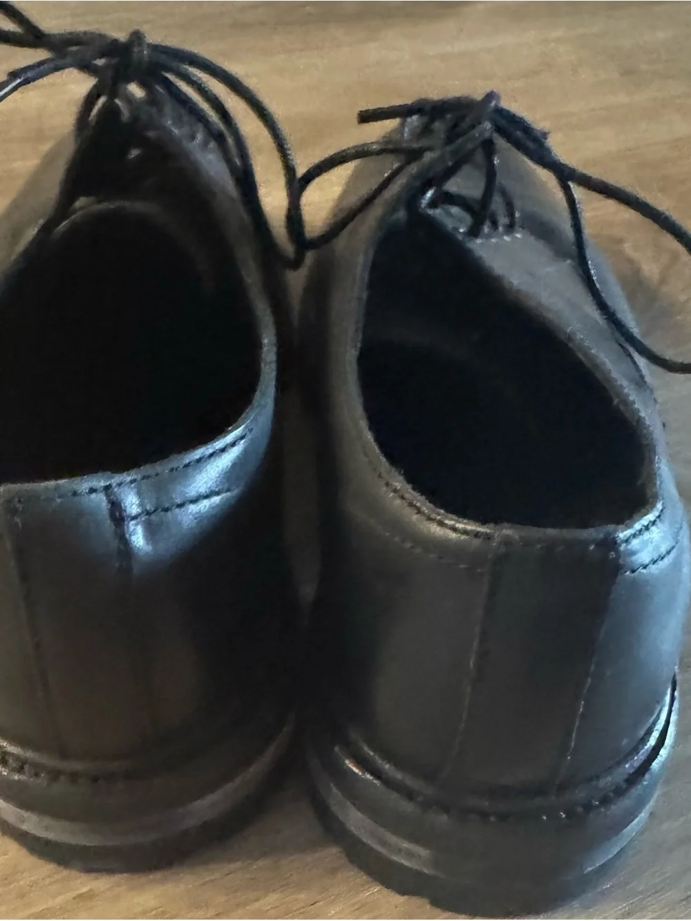 AllSaints Black Jarred Leather Dress Shoes size 12